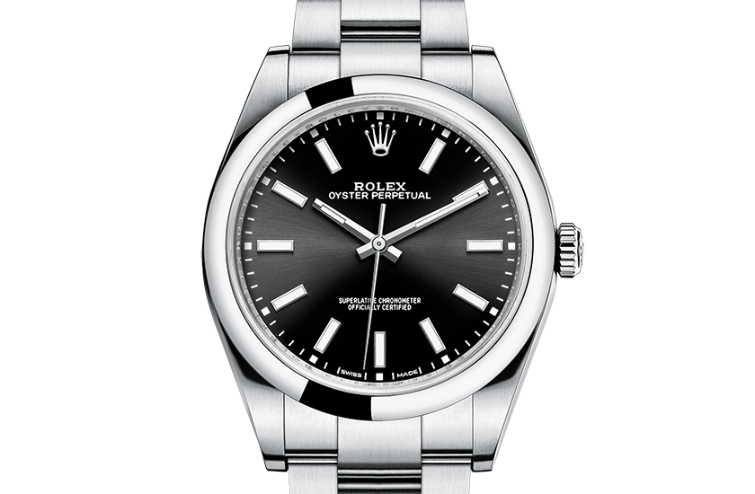 oyster perpetual 39 black dial