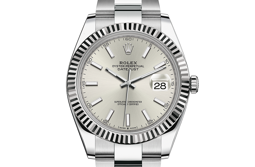 rolex day just silver